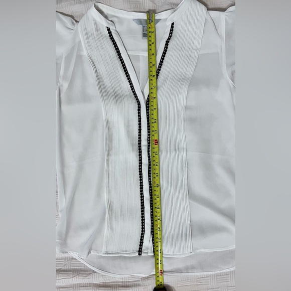 White Butterfly Sleeves Blouse (Size 10) - Picture 5 of 5